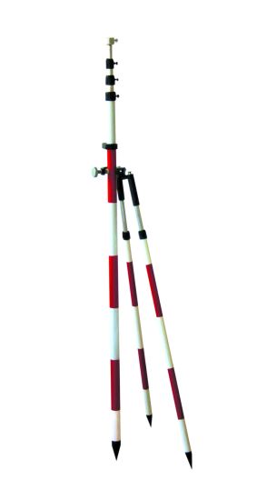 High Quality Prism Pole, Surveying Poles for Total Station, Bipod, Tripod